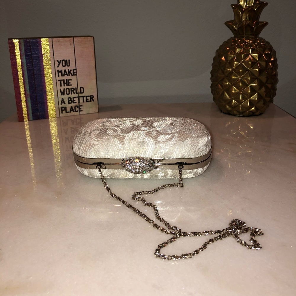 Jessica McClintock Lace Clutch